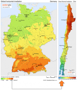 POTENCIAL SOLAR ALEMANIA CHILE